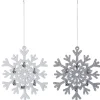 * Guirlande Et Boule De Sapin^2 Décorations Pour Sapin De Noël Design Flocon Fantasy - Gris
