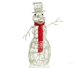 ALICE'S GARDEN Sapin Et Accessoire^Alice'S Garden Bonhomme De Neige Lumineux Blanc Haut De 70Cm. 50 Leds Blanc Chaud