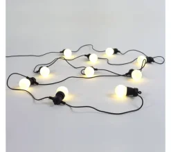 ALICE'S GARDEN Sapin Et Accessoire^Alice'S Garden Heracles - Guirlande Lumineuse Guinguette Exterieure Avec 10 Ampoules Blanches. 50 Led. A Piles
