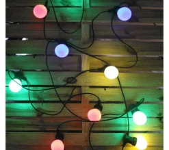 ALICE'S GARDEN Sapin Et Accessoire^Alice'S Garden Heracles - Guirlande Lumineuse Guinguette Exterieure Avec 10 Ampoules. 50 Led Multicolores.