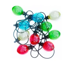 ALICE'S GARDEN Sapin Et Accessoire^Alice'S Garden Morphee - Guirlande Lumineuse Guinguette Exterieure Avec 10 Boules Lumineuses. 100 Led. A Piles