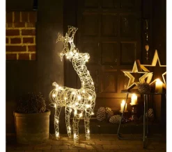 ALICE'S GARDEN Sapin Et Accessoire^Alice'S Garden Renne Lumineux Blanc 93Cm. 50 Leds Blanc Chaud