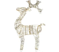 ALICE'S GARDEN Sapin Et Accessoire^Alice'S Garden Renne Lumineux Blanc 93Cm. 50 Leds Blanc Chaud