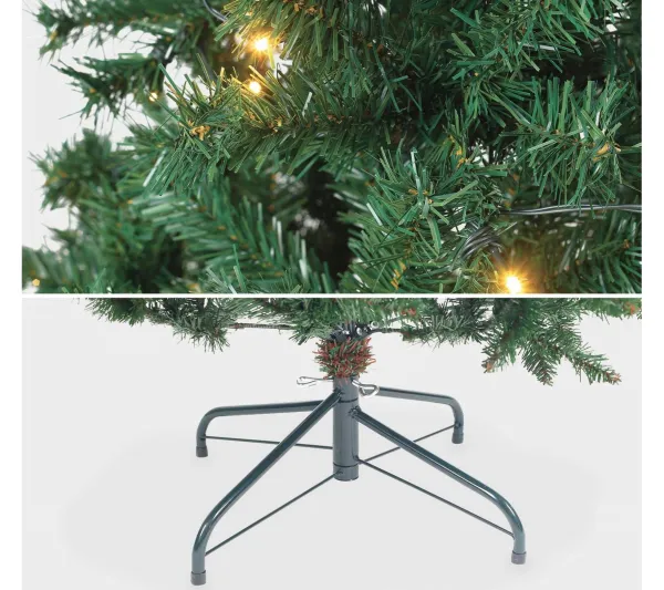 ALICE'S GARDEN Sapin Et Accessoire^Alice'S Garden Sapin De Noël Artificiel De 150 Cm Avec Guirlande Lumineuse Et Pied Inclus