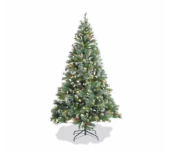 ALICE'S GARDEN Sapin Et Accessoire^Alice'S Garden Sapin De Noël Artificiel Deluxe De 210 Cm Avec Guirlande Lumineuse. Décorations Et Pied Inclus