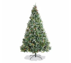 ALICE'S GARDEN Sapin Et Accessoire^Alice'S Garden Sapin De Noël Artificiel Deluxe De 240 Cm Avec Guirlande Lumineuse. Décorations Et Pied Inclus