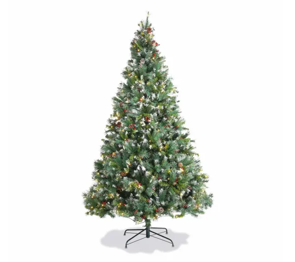 ALICE'S GARDEN Sapin Et Accessoire^Alice'S Garden Sapin De Noël Artificiel Deluxe De 240 Cm Avec Guirlande Lumineuse. Décorations Et Pied Inclus