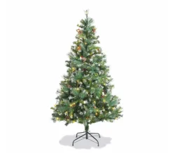 ALICE'S GARDEN Sapin Et Accessoire^Alice'S Garden Sapin De Noël Artificiel Deluxe De 180 Cm Avec Guirlande Lumineuse. Décorations Et Pied Inclus