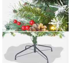 ALICE'S GARDEN Sapin Et Accessoire^Alice'S Garden Sapin De Noël Artificiel Deluxe De 180 Cm Avec Guirlande Lumineuse. Décorations Et Pied Inclus