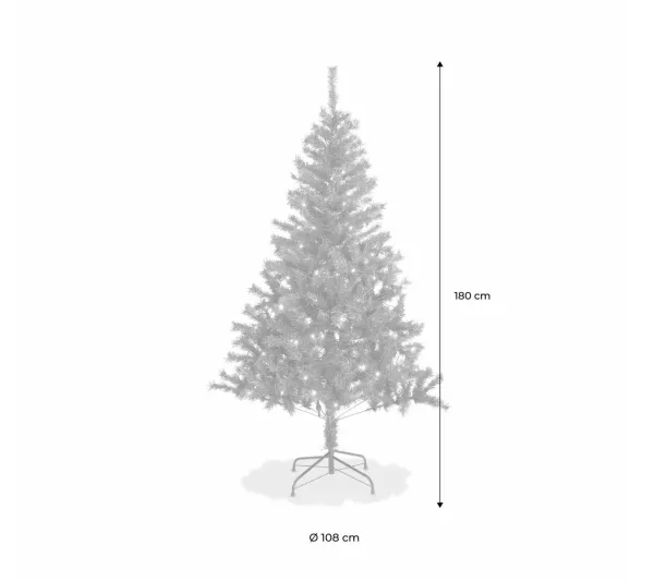 ALICE'S GARDEN Sapin Et Accessoire^Alice'S Garden Sapin De Noël Artificiel De 180 Cm Avec Guirlande Lumineuse Et Pied Inclus