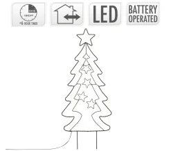 Best AMBIANCE Arbre De Noël A Enfoncer De Jardin Avec 90 Led