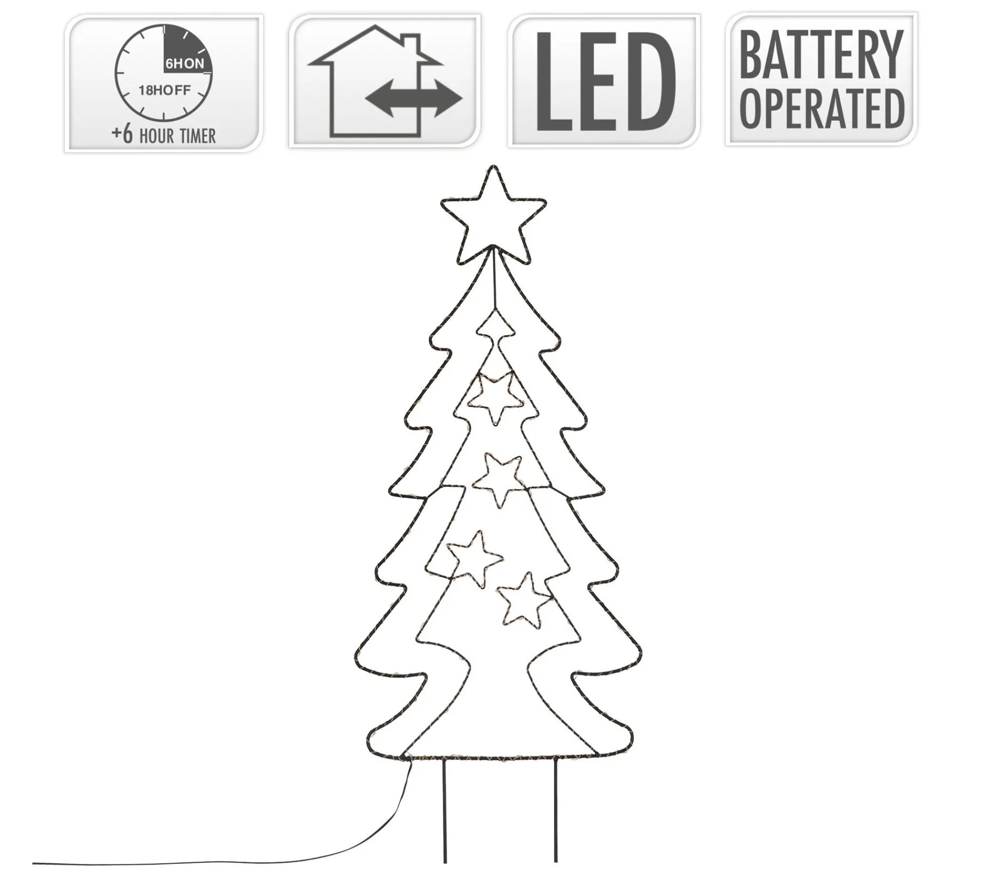 Best AMBIANCE Arbre De Noël A Enfoncer De Jardin Avec 90 Led