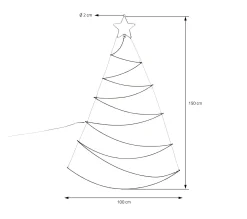 Discount AMBIANCE Sapin De Noël Avec 150 Led 150 Cm