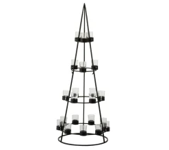 Best Sale * Arbre Déco En Metal "21 Photophores" 110Cm Noir