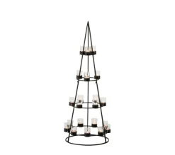 Best Sale * Arbre Déco En Metal "21 Photophores" 110Cm Noir