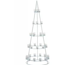 Online * Arbre Déco En Metal "33 Photophores" 160Cm Blanc