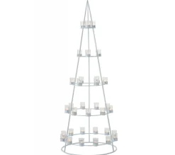 Online * Arbre Déco En Metal "33 Photophores" 160Cm Blanc
