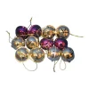ATMOSPHERA Guirlande Et Boule De Sapin^ 12 Grelots Brillants - Or Et Violet
