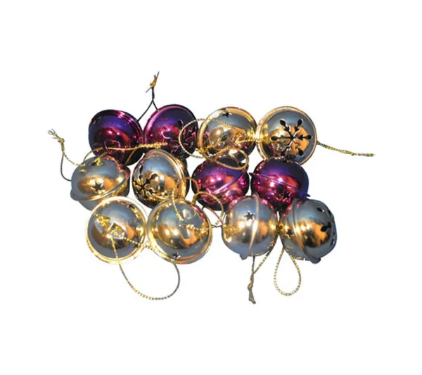 ATMOSPHERA Guirlande Et Boule De Sapin^ 12 Grelots Brillants - Or Et Violet