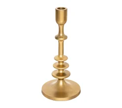 Discount ATMOSPHERA Bougeoir Chandelier En Metal Dore H 25.5 Cm