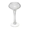 Best ATMOSPHERA Bougeoir Photophore Sur Pied En Verre Craquele H 30 Cm