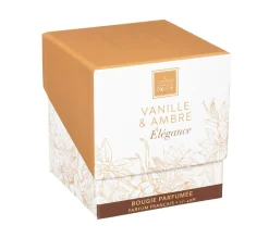 Sale ATMOSPHERA Bougie Parfumee Vanille Et Ambre Pot En Verre 210 G