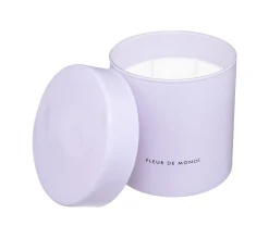 Hot ATMOSPHERA Bougie Parfumee Pot En Verre Colore Avec Couvercle 450 G