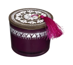 Discount ATMOSPHERA Bougie Parfumee Pot En En Verre Avec Couvercle Et Pompon 280 G