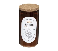 Store ATMOSPHERA Bougie Parfumee Pot En Verre Avec Couvercle 230 G Parfum Ambre