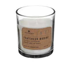 Discount ATMOSPHERA Bougie Parfumee Fraicheur Marine Pot En Verre 130 G - Anti-Odeurs De Salle De Bain