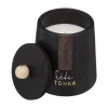 Store ATMOSPHERA Bougie Parfumee Dans Pot En Ceramique Noire Avec Couvercle 320 G