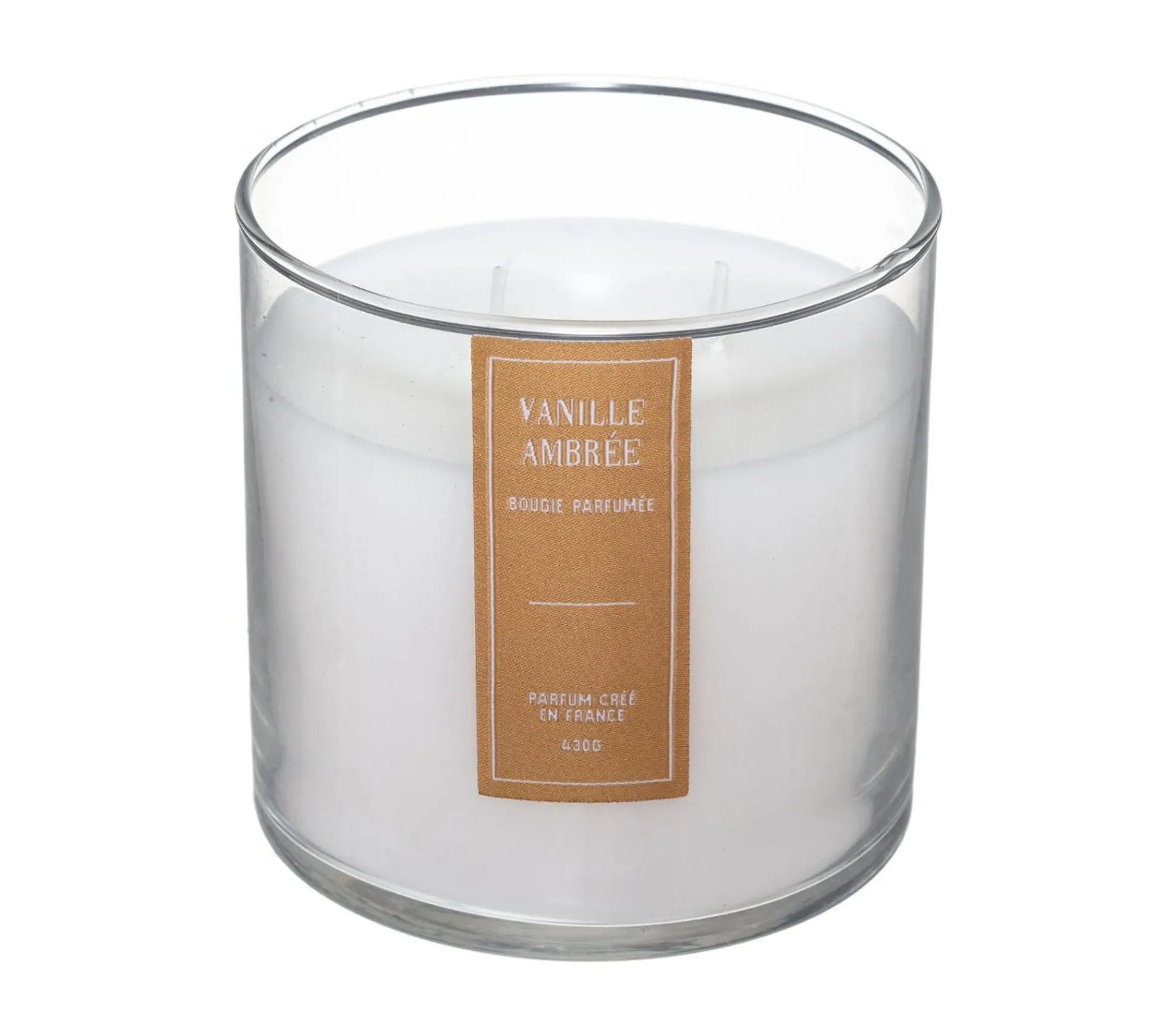 Clearance ATMOSPHERA Bougie Parfumee Pot En Verre 430 G Parfum Vanille Ambree