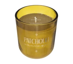 Fashion ATMOSPHERA Bougie Parfumee Night Patchouli 170 G Pot En Verre Jaune Moutarde
