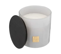 Outlet ATMOSPHERA Bougie Parfumee Douceur De Lin Dans Pot En Verre Blanc 1200 G