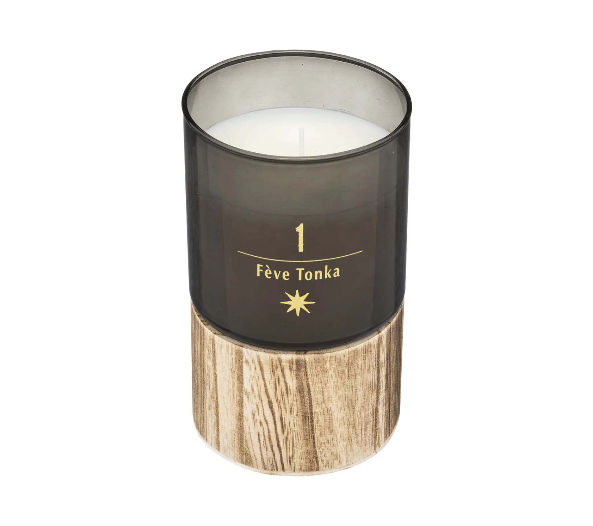 Discount ATMOSPHERA Bougie Parfumee Feve Tonka Pot En Verre Et Bois 360 G