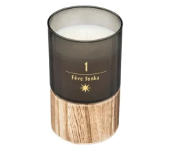 Discount ATMOSPHERA Bougie Parfumee Feve Tonka Pot En Verre Et Bois 360 G