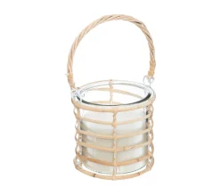 Best Sale ATMOSPHERA Bougie Parfumee Citronnelle En Verre Et Rotin 430 G