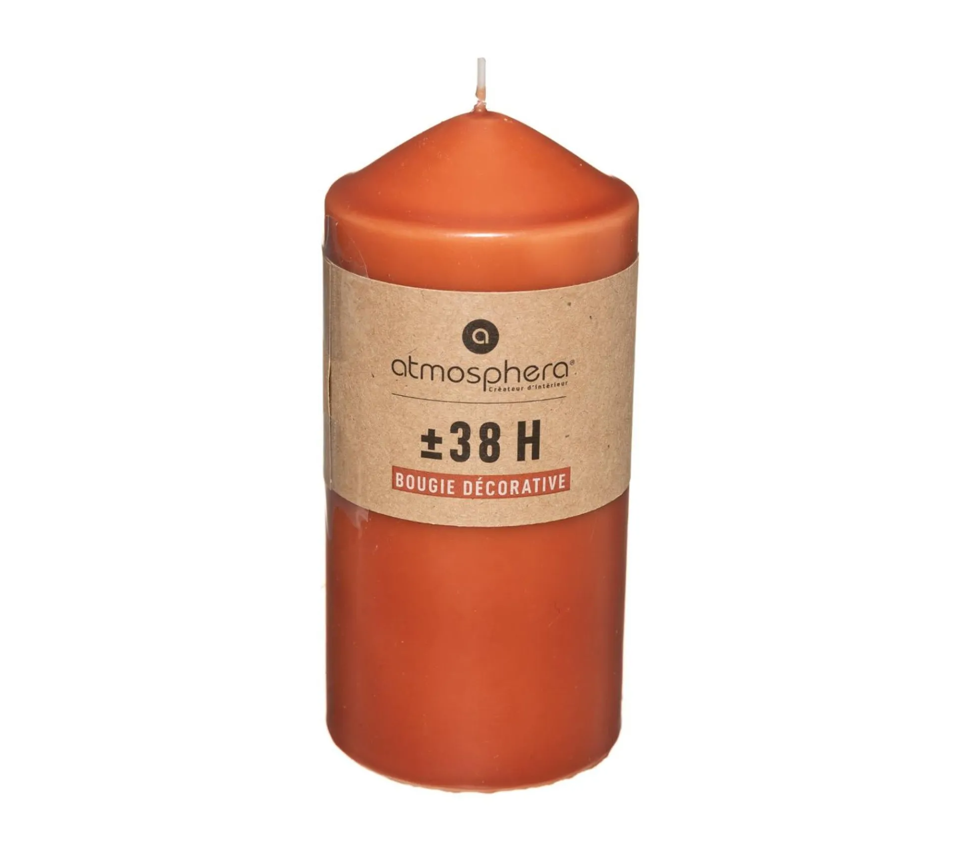 Best Sale ATMOSPHERA Bougie Ronde Ambre D 6.8 X H 14 Cm