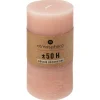 Flash Sale ATMOSPHERA Bougie Ronde Rustique Rose H 14 Cm