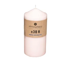 Fashion ATMOSPHERA Bougie Ronde Rose D 6.8 X H 14 Cm