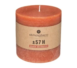 Cheap ATMOSPHERA Bougie Ronde Rustique Ambre D 10 Cm
