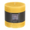 Online ATMOSPHERA Bougie Ronde Rustique Jaune D 10 Cm