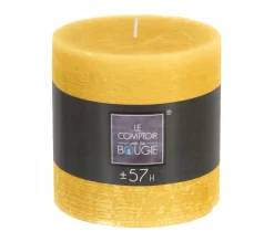 Online ATMOSPHERA Bougie Ronde Rustique Jaune D 10 Cm