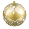 ATMOSPHERA Guirlande Et Boule De Sapin^ Boule De Noël Décoree - Diam. 190 Mm - Or Et Blanc