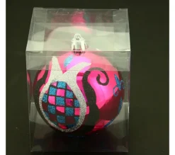 ATMOSPHERA Guirlande Et Boule De Sapin^ Boule De Noël Décoree - Fleur Et Diamant - Noir