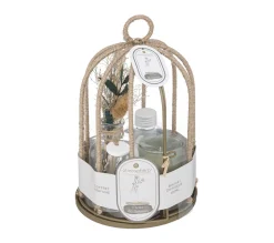 Sale ATMOSPHERA Coffret Cage En Metal Diffuseur De Parfum Fleur De Jasmin Avec Batonnets Et Bougie