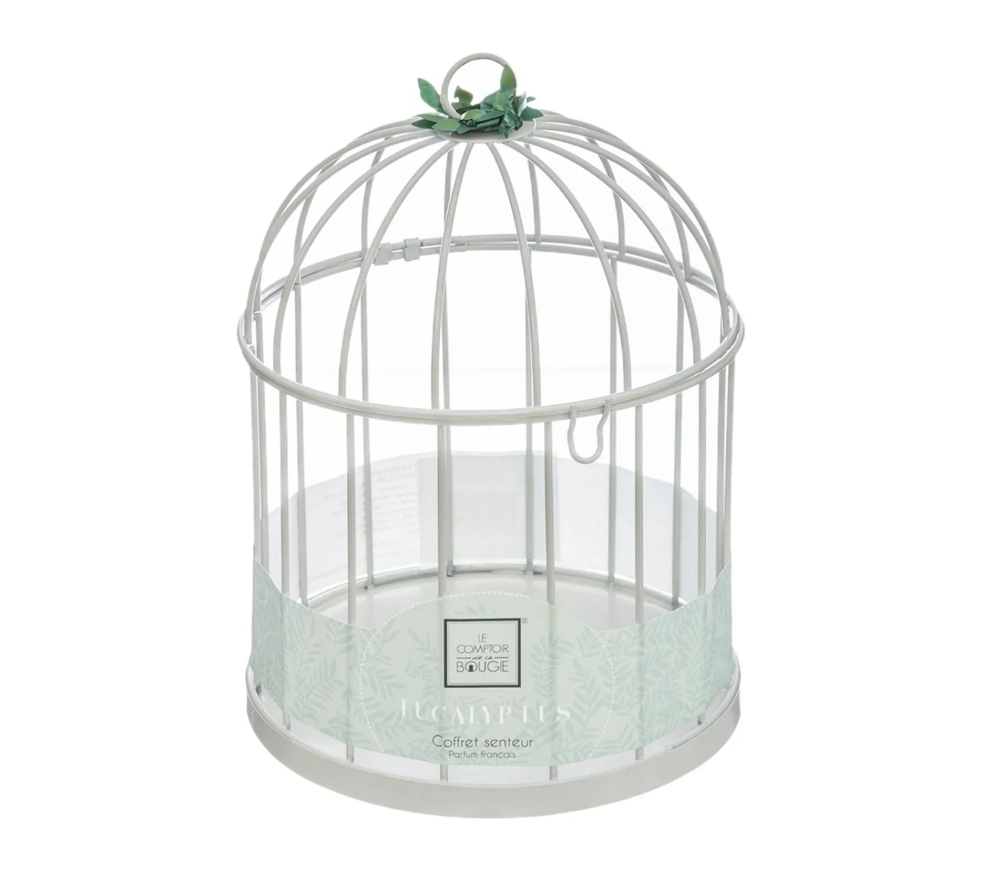 Hot ATMOSPHERA Coffret Senteur Eucalyptus Zen Cage En Metal , Diffuseur De Parfum Et Bougie Parfumee