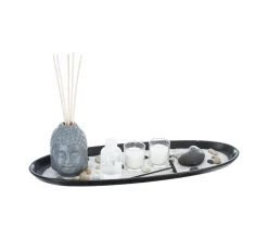 Sale ATMOSPHERA Coffret Senteur Bouddha Plateau, Diffuseur De Parfum , Bougies Parfumees Et Accessoires