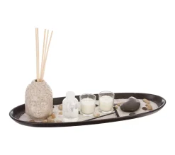Sale ATMOSPHERA Coffret Senteur Bouddha Plateau, Diffuseur De Parfum , Bougies Parfumees Et Accessoires