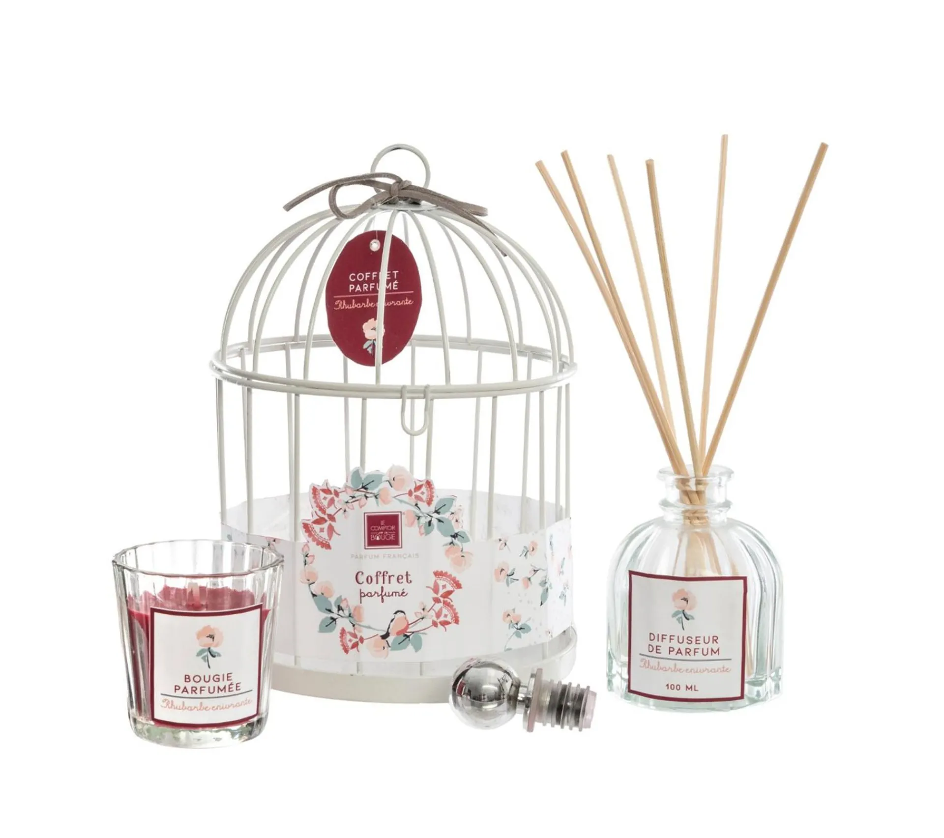 Best ATMOSPHERA Coffret Senteur Poesie Zen Cage En Metal , Diffuseur De Parfum Et Bougie Parfumee